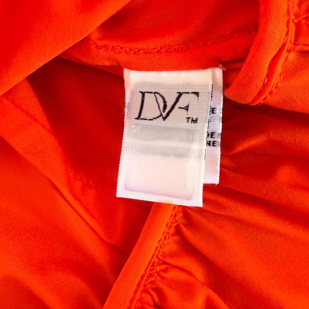 Diane Von Furstenberg Bethania Orange Wrap Dress Size 12 - Picture 7 of 10